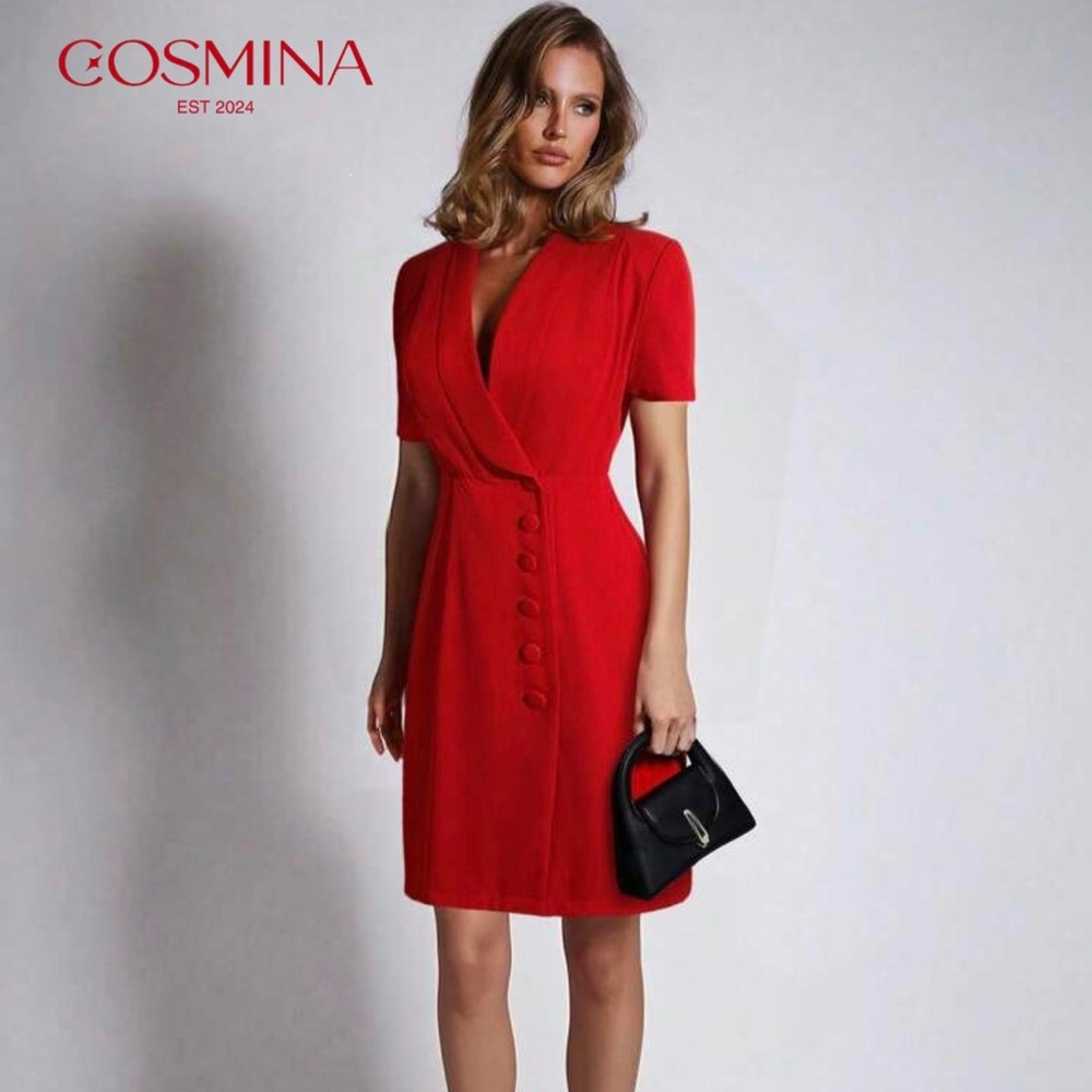 SHEIN Vibrant Red Mini Dress